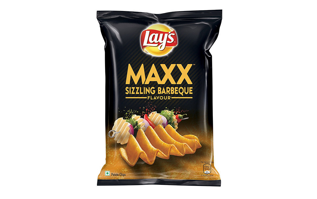 Lay's Maxx Sizzling Barbeque Flavour Potato Chips   Pack  57 grams